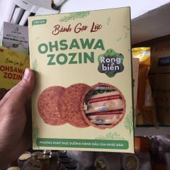 Bánh gạo lứt Oshawa zozin ( dành cho người tiểu đường, thừa cân, ăn chay),1 hộp125g x 12 gói