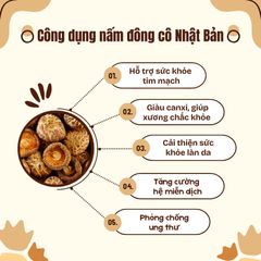 Nấm Đông Cô Nhật 500g