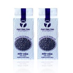 Gạo Nếp Cẩm - Gạo Ông Thọ Túi 1Kg - Thơm ngọt mềm dẻo, tốt cho sức khỏe