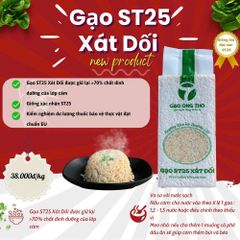 Gạo ST25 xát dối Ông Thọ túi 1kg
