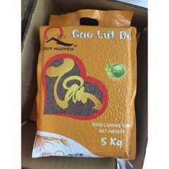 Gạo Lứt Đỏ Quy Nguyên túi 5kg - Hút chân không