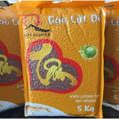 Gạo Lứt Đỏ Quy Nguyên túi 5kg - Hút chân không