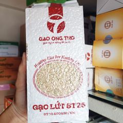Gạo lứt trắng ST25 Ông Thọ túi 1kg