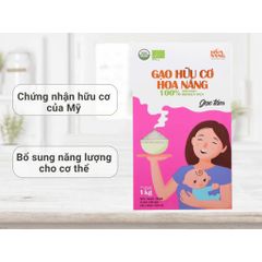 Gạo Tấm Hữu Cơ Hoa Nắng Hộp 1Kg Dẻo ngọt, thơm tự nhiên