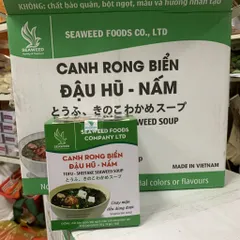 Canh rong biển đậu hủ nấm - Thùng12 hộp 50g (10 gói x 5g)