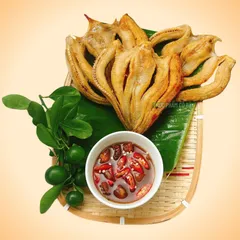 hỏa tốc- Khô Cá Lóc 1 Nắng Tẩm Uớp Vừa Ăn - đặc sản Miền Tây, thịt thơm dai ngọt.
