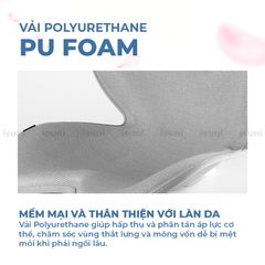 [Bản Sakura] Ghế Điều Chỉnh Tư Thế Ngồi Isuni Chống Gù Lưng, Ghế Công Thái Học Giảm Đau Mỏi Lưng, Hông 772370