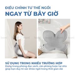 [Bản Sakura] Ghế Điều Chỉnh Tư Thế Ngồi Isuni Chống Gù Lưng, Ghế Công Thái Học Giảm Đau Mỏi Lưng, Hông 772370
