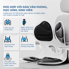 [BẢN ĐẶC BIỆT] Ghế Điều Chỉnh Tư Thế Ngồi Chống Gù Lưng, Ghế Công Thái Học Giảm Đau Mỏi Lưng, Hông 772375