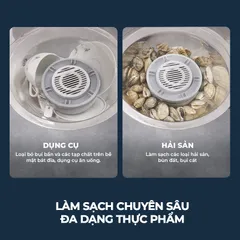 Máy Làm Sạch Và Khử Khuẩn Thực Phẩm ISUNI Nhỏ Gọn Công Nghệ Hydroxyl Kép An Toàn, Kháng Nước IPX7 772394