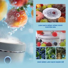 Máy Làm Sạch Và Khử Khuẩn Thực Phẩm ISUNI Nhỏ Gọn Công Nghệ Hydroxyl Kép An Toàn, Kháng Nước IPX7 772394