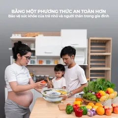 Máy Làm Sạch Và Khử Khuẩn Thực Phẩm ISUNI Nhỏ Gọn Công Nghệ Hydroxyl Kép An Toàn, Kháng Nước IPX7 772394