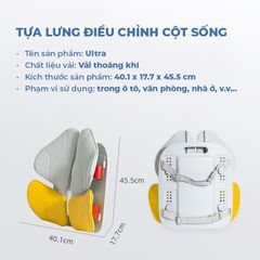 [BẢN ONEWAY] Ghế Điều Chỉnh Tư Thế Ngồi ISUNI Giúp Giảm Đau Mỏi Lưng Khi Lái Xe, Ngồi Làm Văn Phòng 772414