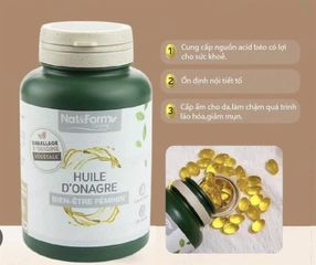 Viên uống tinh dầu Hoa Anh Thảo Pháp Nat & Form Huile D'onagre 200 viên