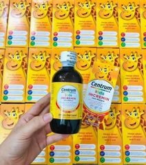 Vitamin hỗ trợ trẻ biếng ăn Centrum Kids Incremin 200ml Úc cho trẻ từ 6 tháng - 2 tuổi bổ sung Lysine ,Sắt,Vitamin B kích thích vị giác ăn ngon hấp thu dinh dưỡng phát triển chiều cao
