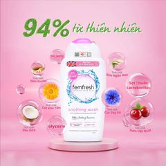Dung dịch vệ sinh phụ nữ cao cấp Femfresh Soothing Wash (250ml)