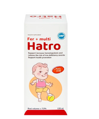 Siro bổ sung sắt và Vitamin nhóm B, giảm nguy cơ thiếu máu cho trẻ Fer + Multi Hatro (120ml)