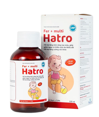 Siro bổ sung sắt và Vitamin nhóm B, giảm nguy cơ thiếu máu cho trẻ Fer + Multi Hatro (120ml)