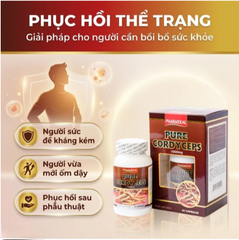 Viên uống Đông trùng hạ thảo giúp tăng cường sức đề kháng Pure Cordyceps Pharmekal (60 viên)