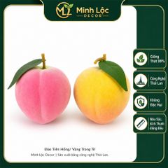 Trái Đào Tiên Hồng/ Vàng trang trí | Trái Cây Nhựa foam, Trái Cây trang trí, Trái Cây Mô Hình