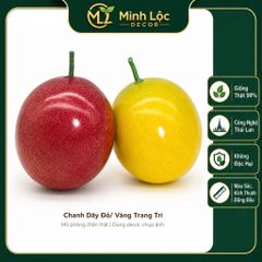 Trái cây giả, 1 trái chanh dây, trái cây mô hình, quả giả - trang trí nhà cửa