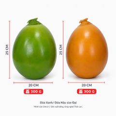 Trái Dừa Xanh/ Nâu size Đại | Trái Cây Nhựa foam, Trái Cây trang trí, Trái Cây Mô Hình