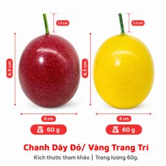 Trái cây giả, 1 trái chanh dây, trái cây mô hình, quả giả - trang trí nhà cửa