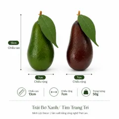 Trái Bơ Xanh/ Tím Trang Trí | Trái Cây Nhựa foam, Trái Cây trang trí, Trái Cây Mô Hình