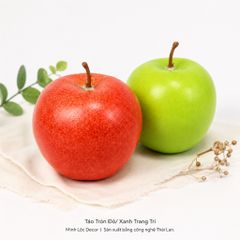 Trái Táo Tròn Xanh/ Đỏ trang trí | Trái Cây Nhựa foam, Trái Cây trang trí, Trái Cây Mô Hình