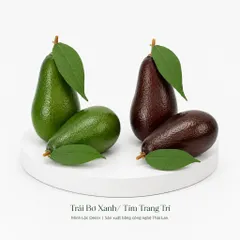 Trái Bơ Xanh/ Tím Trang Trí | Trái Cây Nhựa foam, Trái Cây trang trí, Trái Cây Mô Hình