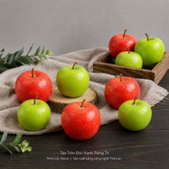 Trái Táo Tròn Xanh/ Đỏ trang trí | Trái Cây Nhựa foam, Trái Cây trang trí, Trái Cây Mô Hình