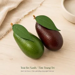 Trái Bơ Xanh/ Tím Trang Trí | Trái Cây Nhựa foam, Trái Cây trang trí, Trái Cây Mô Hình