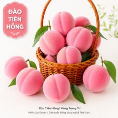 Trái Đào Tiên Hồng/ Vàng trang trí | Trái Cây Nhựa foam, Trái Cây trang trí, Trái Cây Mô Hình