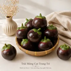 Trái Măng Cụt trang trí | Trái Cây Nhựa foam, Trái Cây trang trí, Trái Cây Mô Hình