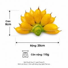 Nải Chuối Cau trang trí (11 Trái) trang trí Cao cấp | Trái Cây Nhựa foam, Trái Cây trang trí, Trái Cây Mô Hình