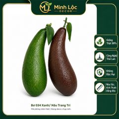 Trái cây giả, 1 trái bơ 034, trái cây mô hình, quả giả - trang trí nhà cửa