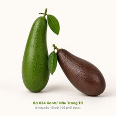 Trái cây giả, 1 trái bơ 034, trái cây mô hình, quả giả - trang trí nhà cửa