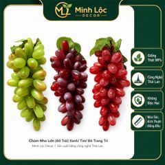Chùm Nho Lớn Xanh/ Tím/ Đỏ (60 trái) trang trí | Trái Cây Nhựa foam, Trái Cây trang trí, Trái Cây Mô Hình