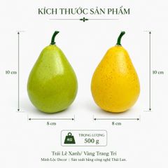 Trái Lê Xanh/ Vàng trang trí | Trái Cây Nhựa foam, Trái Cây trang trí, Trái Cây Mô Hình