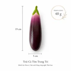 Trái Cà Tím trang trí | Trái Cây Nhựa foam, Trái Cây trang trí, Trái Cây Mô Hình