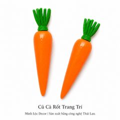 Củ Cà Rốt trang trí | Trái Cây Nhựa foam, Trái Cây trang trí, Trái Cây Mô Hình