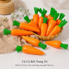 Củ Cà Rốt trang trí | Trái Cây Nhựa foam, Trái Cây trang trí, Trái Cây Mô Hình