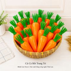 Củ Cà Rốt trang trí | Trái Cây Nhựa foam, Trái Cây trang trí, Trái Cây Mô Hình