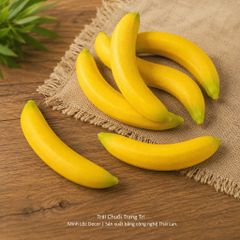 Trái Chuối trang trí lẻ (1 trái) | Trái Cây Nhựa foam, Trái Cây trang trí, Trái Cây Mô Hình