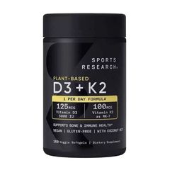 Vitamin D3 + K2 - Giúp xương chắc khỏe, tăng cường sức khỏe tim mạch, sản xuất tại Mỹ