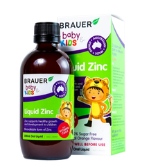 Siro bổ sung kẽm tăng sức đề kháng cho trẻBrauer Baby & Kids Liquid Zinc (200ml)