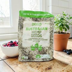 Hạt Gai Dầu Macro Australian Hemp Seeds 200g Hạt Gai Dầu Bóc Vỏ Giàu Chất Xơ Protein Thực Vật