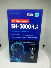 Bổ Thần Kinh SH-5000 Plus (Lọ 50v,)– Giảm Đau Dây Thần Kinh Ngoại Biên, An Thần, Giảm Mất Ngủ