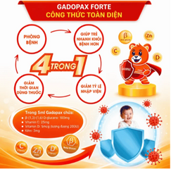 Siro hỗ trợ tăng sức đề kháng Gadopax Forte Valens (100ml)