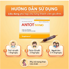 Dung dịch giúp ăn ngon miệng Antot Thymo Traphaco (2 vỉ x 10 ống)